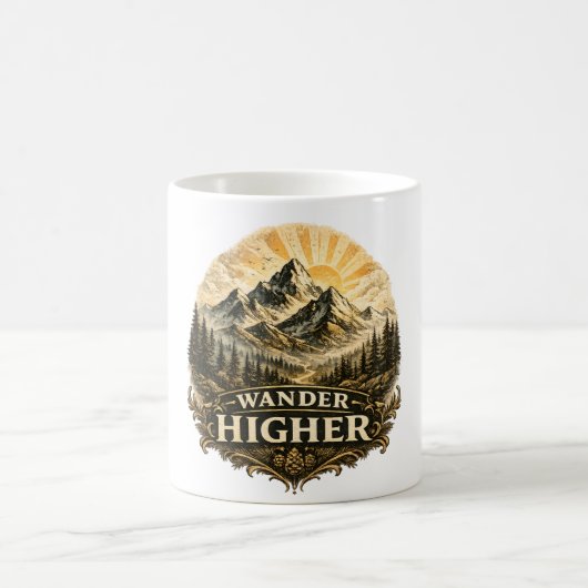 Wander Higher Bergavontuur Vintage Koffiemok (Center)