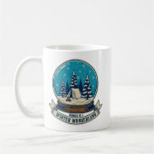 Wander in a Winter Wonderland Camping Art Koffiemok (Links)