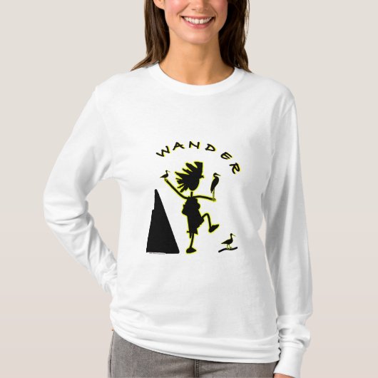 Wander in zwart t-shirt (Voorkant)