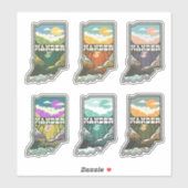 Wander Indiana Vinyl Sticker Sheet (Vel)