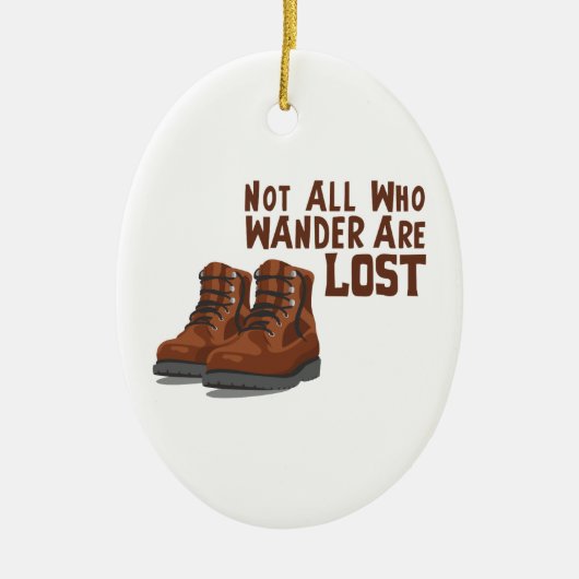 Wander Lost Keramisch Ornament (Voorkant)