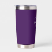 Wander Love, Live Laugh Explore, Purple Insulated  Geïsoleerde Drinkbeker (Rechts)
