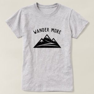 Wander Meer bergpiek wandelen t shirt voor vrouwen