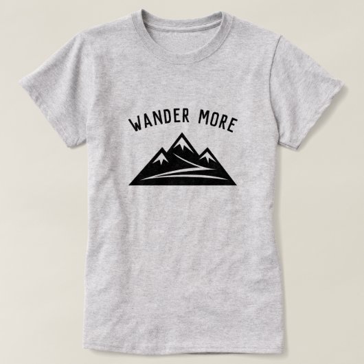 Wander Meer bergpiek wandelen t shirt voor vrouwen (Design voorkant)