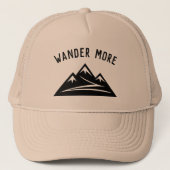 Wander Meer bergtop logo trucker hoed Trucker Pet (Voorkant)