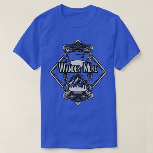 Wander Meer Wandelen Natuur Zandloper T-shirt (Design voorkant)