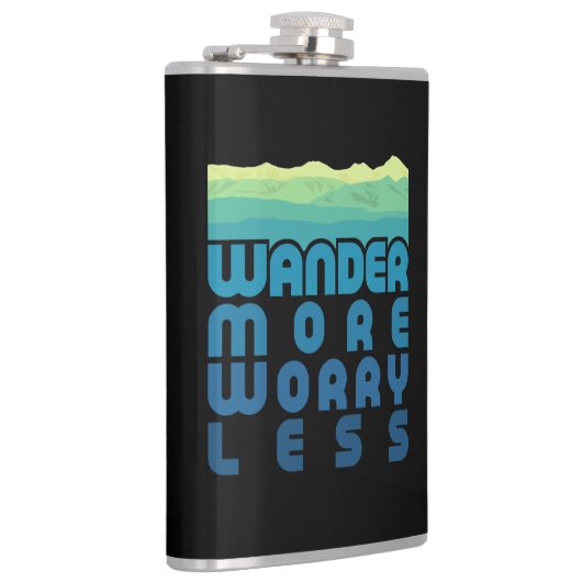 Wander meer Zorgwekkende Minder/blauwe gradiënt Heupfles (Rechts)