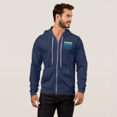 Wander meer Zorgwekkende Minder/blauwe gradiënt Hoodie (Voorkant volledig)