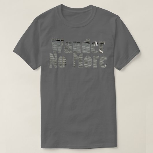 Wander niet meer t-shirt (Design voorkant)
