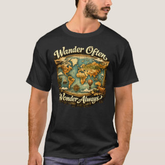 Wander Often Wonder Always T-shirt