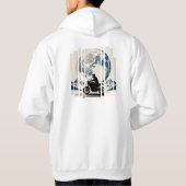 Wander, Ride, Herhaal moto boho Hoodie (Achterkant)