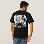Wander, Ride, Herhaal moto boho T-shirt (Achterkant volledig)