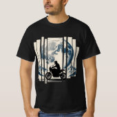 Wander, Ride, Herhaal moto boho T-shirt (Voorkant)