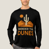 Wander the Dunes – Desert Adventure Graphic Tri-Blend Shirt (Voorkant volledig)