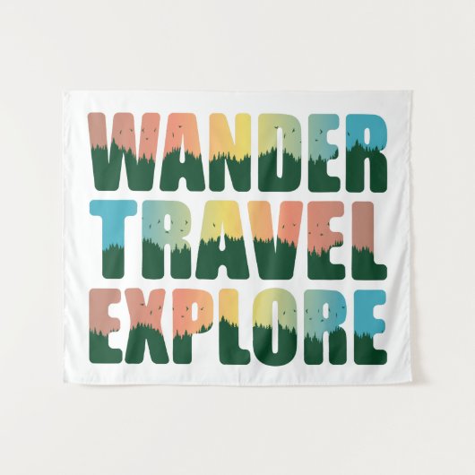 Wander Travel Exken - Reizigers Wandkleed (Voorkant (horizontaal))