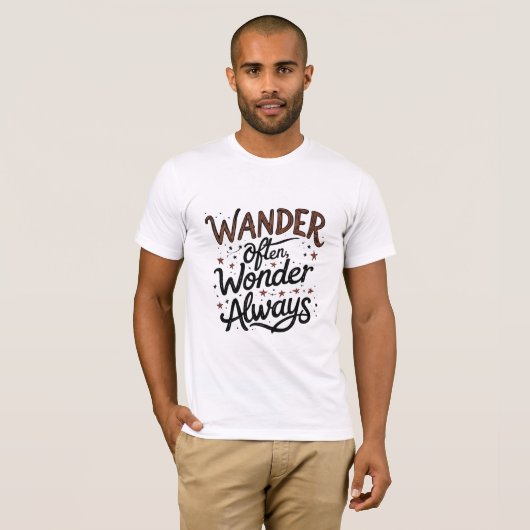 Wander Vaak, altijd Wonder T-shirt (Voorkant volledig)