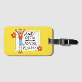 Wander Vaak Wonder altijd Bagagelabel