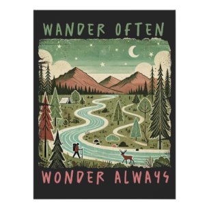 Wander Vaak Wonder altijd Perfect Poster