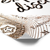 Wander verkennen Ontdek  kaart reizen Poster (Hoek)