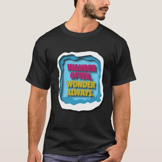 Wander vraagt zich vaak altijd af t-shirt (Voorkant)