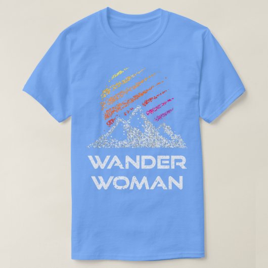 Wander Vrouw Wandelen Bergbeklimmen Bergen T-shirt (Design voorkant)