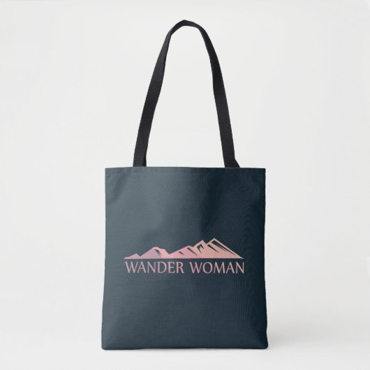 Wander vrouw wandelen camping tote bag (Voorkant)