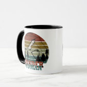 Wander vrouw wandelen mok (Voorkant links)