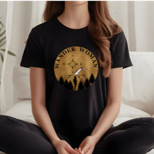 Wander vrouw wandelen  t-shirt