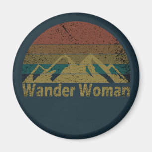 wander vrouw wandelend magneet
