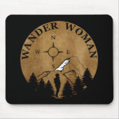 wander vrouw wandelend muismat (Voorkant)