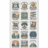 Wander Wisdom – Inspirerende Reissticker Set Sticker (Voorkant)