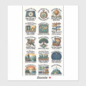 Wander Wisdom – Inspirerende Reissticker Set Sticker (Vel)
