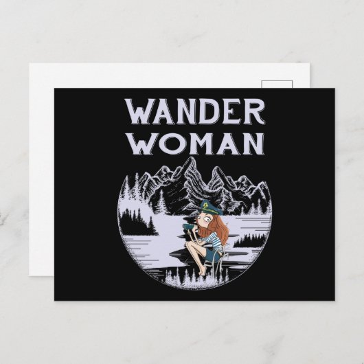 Wander Woman Briefkaart (Voorkant / Achterkant)