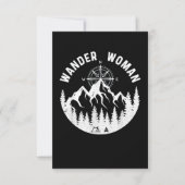 Wander Woman Hiking Adventure Kaart (Voorkant)
