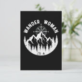 Wander Woman Hiking Adventure Kaart (Staand voorkant)