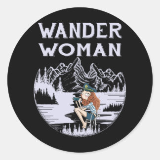 Wander Woman Ronde Sticker
