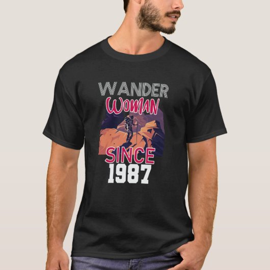 Wander woman since 1987 t-shirt (Voorkant)