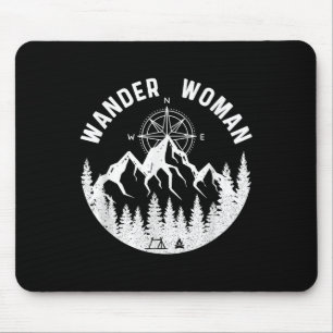 Wander Woman Wandelavontuur Kamperen Vrouwen Weg T Muismat