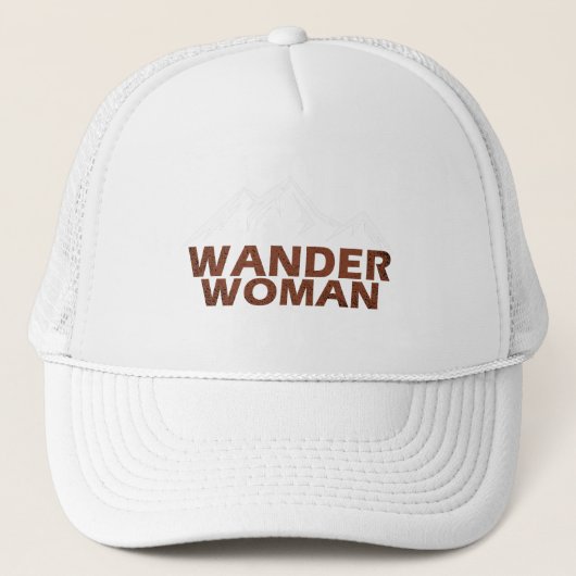 Wander Woman Wandelen Camping Trucker Pet (Voorkant)