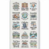 Wander & Wonder – Reisavonturen Sticker Pack (Voorkant)