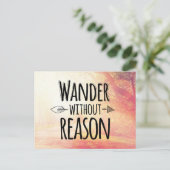 Wander zonder reden briefkaart (Staand voorkant)