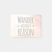 Wander zonder reden post-it® notes (Voorkant)