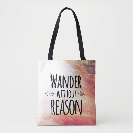 Wander zonder reden tote bag (Voorkant)