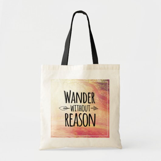 Wander zonder reden tote bag (Voorkant)