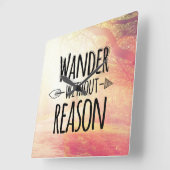 Wander zonder reden vierkante klok (Hoek)
