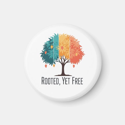 WanderBloom – Artistic Souvenir Magnet from India" (Voorkant)