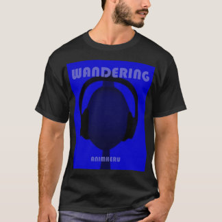 Wanderende albumhoes Blauw T-shirt