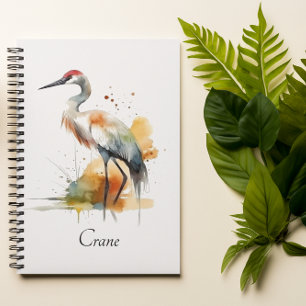 Wanderende Kraanvogel, op maat gemaakt Notitieboek
