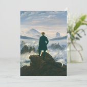 Wanderer above the Sea of Fog by Caspar Friedrich Bedankkaart (Staand voorkant)