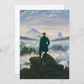 Wanderer above the Sea of Fog by Caspar Friedrich Bedankkaart (Voorkant / Achterkant)